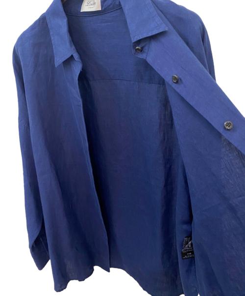 Liesse（リエス）Liesse (リエス) Linen 2Way SH〈リネンツーウェイシャツ〉 ネイビー サイズ:FREEの古着・服飾アイテム