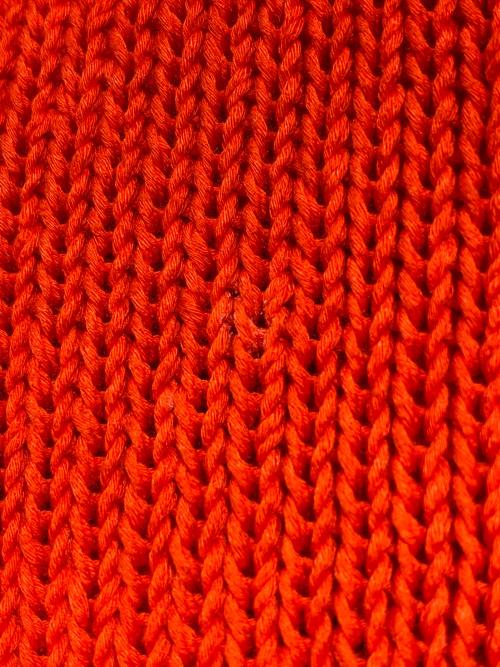 Hello,Bonjour!（ハローボンジュール）Hello,Bonjour! (ハローボンジュール) GENTLEMAN KNIT レッド サイズ:FREEの古着・服飾アイテム