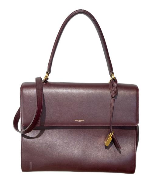 Saint Laurent Paris（サンローランパリ）Saint Laurent Paris (サンローランパリ) サックムジーク 2WAYショルダーバッグ ボルドーの古着・服飾アイテム