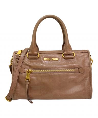 中古・古着通販】MIU MIU (ミュウミュウ) VITELLO SHINE ピンク