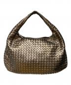 BOTTEGA VENETAボッテガベネタ）の古着「イントレチャート ワンショルダーバッグ」｜メタリックゴールド