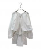 patouパトゥ）の古着「ベルテッドワンピース」｜ホワイト