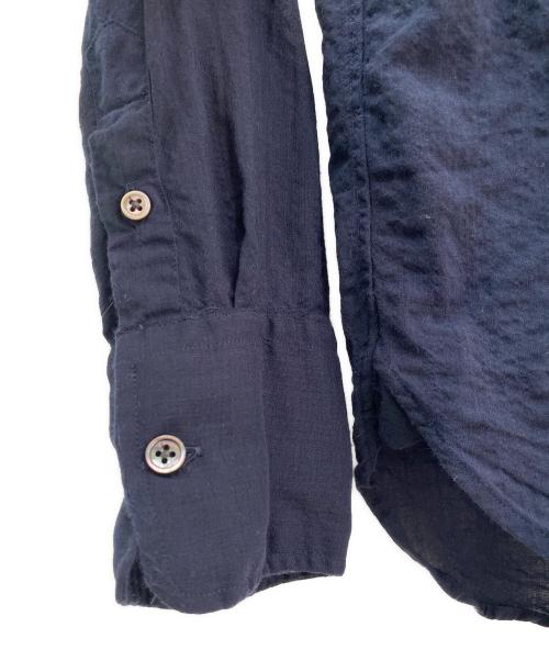 MADISON BLUE（マディソンブルー）MADISON BLUE (マディソンブルー) HIGH COLLAR N.MADAME S/S SH W/VOILE ネイビー サイズ:00の古着・服飾アイテム