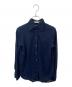 MADISON BLUE（マディソンブルー）の古着「HIGH COLLAR N.MADAME S/S SH W/VOILE」｜ネイビー