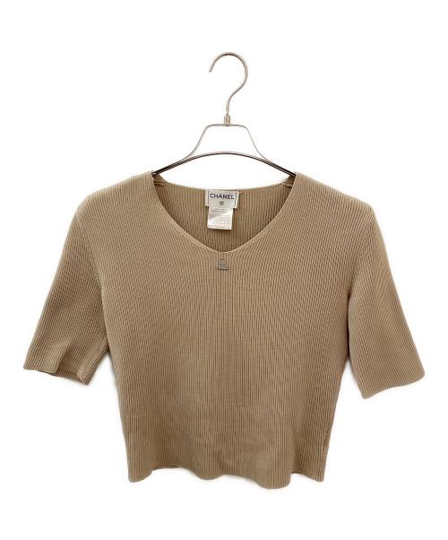 CHANEL（シャネル）CHANEL (シャネル) リブニット ベージュ サイズ:40の古着・服飾アイテム