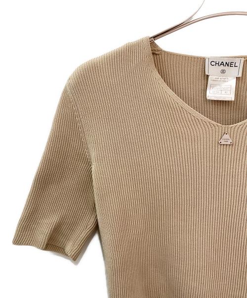 CHANEL（シャネル）CHANEL (シャネル) リブニット ベージュ サイズ:40の古着・服飾アイテム
