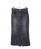 ASTRAETアストラット）の古着「デニムスカート」｜グレー