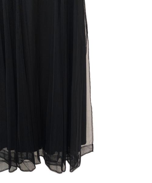 Simone Rocha（シモーネ ロシャ）Simone Rocha (シモーネ ロシャ) パフスリーブチュールワンピース ブラック サイズ:XSの古着・服飾アイテム