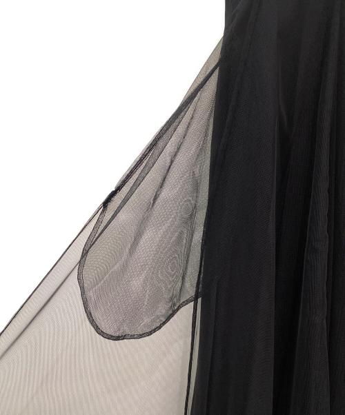 Simone Rocha（シモーネ ロシャ）Simone Rocha (シモーネ ロシャ) パフスリーブチュールワンピース ブラック サイズ:XSの古着・服飾アイテム