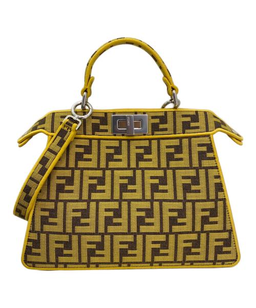FENDI（フェンディ）FENDI (フェンディ) ピーカブー アイシーユー スモール イエロー サイズ:スモール 未使用品の古着・服飾アイテム