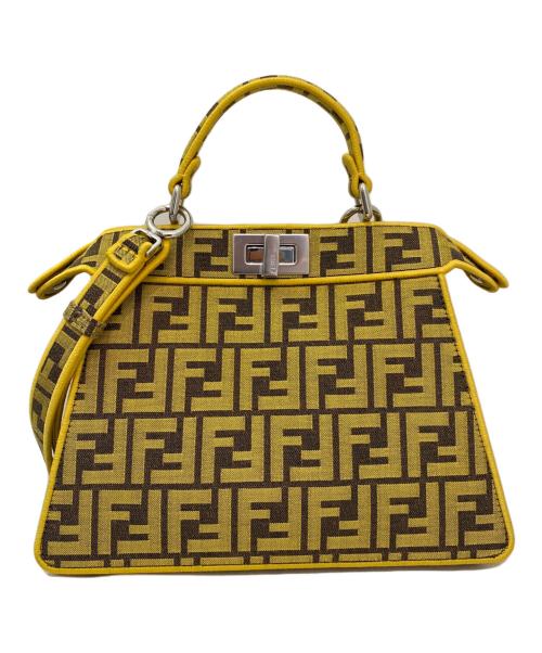 FENDI（フェンディ）FENDI (フェンディ) ピーカブー アイシーユー スモール イエロー サイズ:スモール 未使用品の古着・服飾アイテム