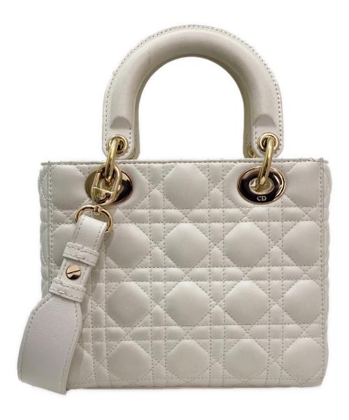 Christian Dior（クリスチャン ディオール）Christian Dior (クリスチャン ディオール) Lady Dior My ABCDior バッグ スモール ホワイト サイズ:スモールの古着・服飾アイテム