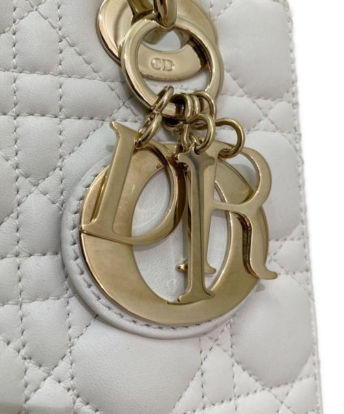 Christian Dior（クリスチャン ディオール）Christian Dior (クリスチャン ディオール) Lady Dior My ABCDior バッグ スモール ホワイト サイズ:スモールの古着・服飾アイテム