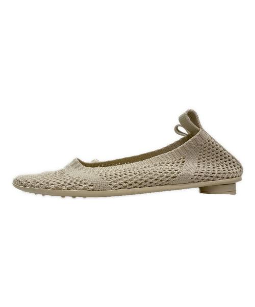 BOTTEGA VENETA（ボッテガベネタ）BOTTEGA VENETA (ボッテガベネタ) メッシュバレーシューズ アイボリー サイズ:38の古着・服飾アイテム