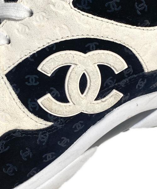 CHANEL（シャネル）CHANEL (シャネル) ココマークローカットスニーカー ブラック サイズ:42の古着・服飾アイテム