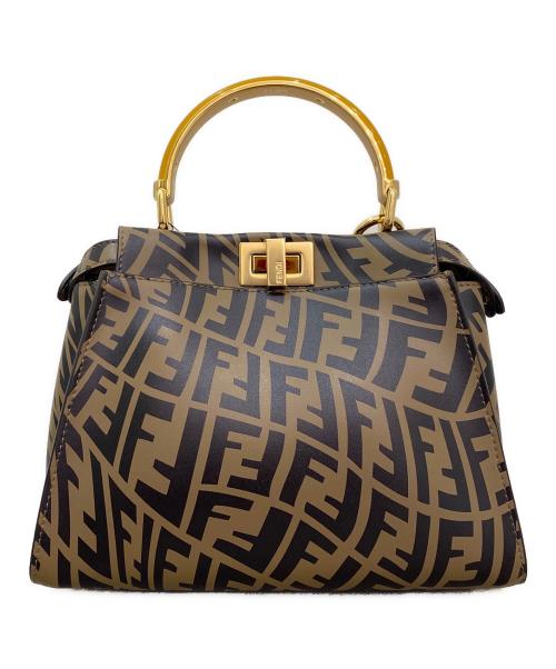 FENDI（フェンディ）FENDI (フェンディ) ピーカブー ミニ/2wayバッグ ブラウン サイズ:ミニの古着・服飾アイテム