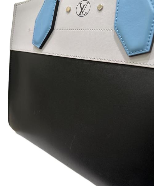 LOUIS VUITTON（ルイ ヴィトン）LOUIS VUITTON (ルイ ヴィトン) シティ・スティーマーMM ブラック×ブルー サイズ:MMの古着・服飾アイテム