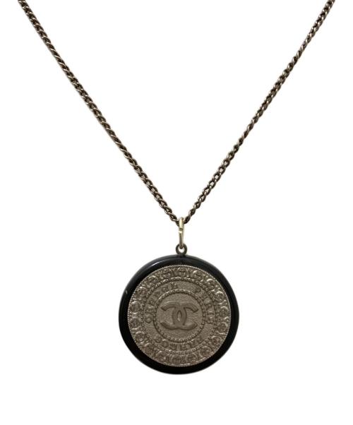 CHANEL（シャネル）CHANEL (シャネル) ココマークネックレス シルバー×ブラックの古着・服飾アイテム