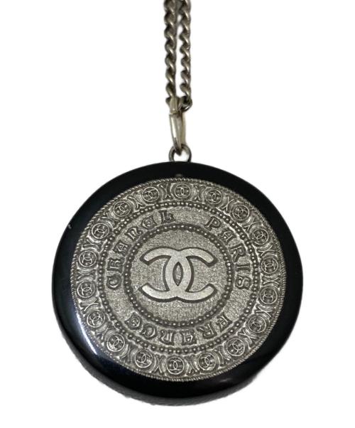 CHANEL（シャネル）CHANEL (シャネル) ココマークネックレス シルバー×ブラックの古着・服飾アイテム