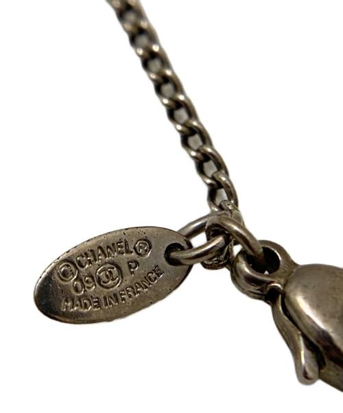 CHANEL（シャネル）CHANEL (シャネル) ココマークネックレス シルバー×ブラックの古着・服飾アイテム