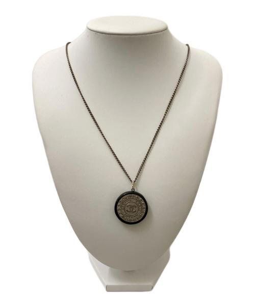CHANEL（シャネル）CHANEL (シャネル) ココマークネックレス シルバー×ブラックの古着・服飾アイテム