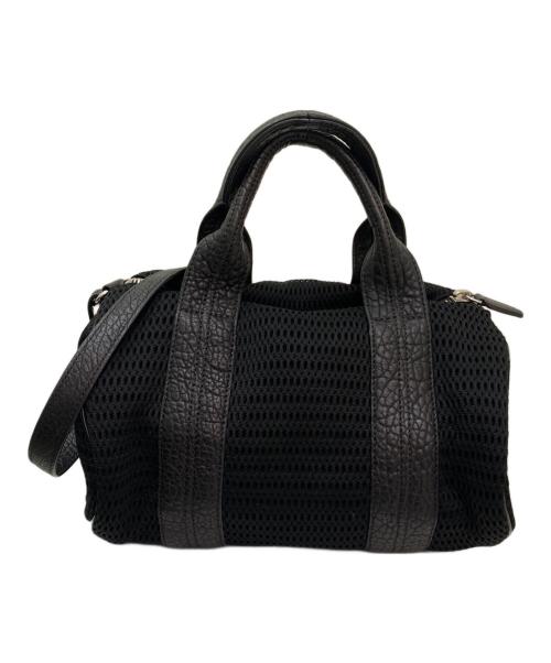 ALEXANDER WANG（アレキサンダー・ワン）ALEXANDER WANG (アレキサンダーワン) メッシュスタッズショルダーバッグ ブラックの古着・服飾アイテム