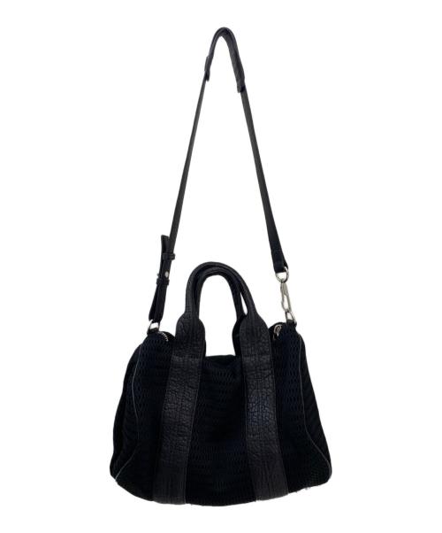 ALEXANDER WANG（アレキサンダー・ワン）ALEXANDER WANG (アレキサンダーワン) メッシュスタッズショルダーバッグ ブラックの古着・服飾アイテム