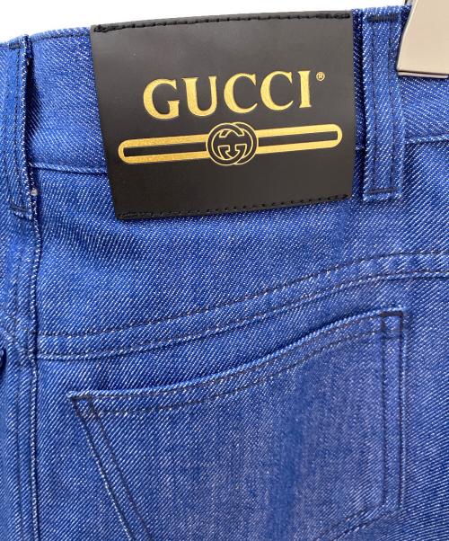GUCCI（グッチ）GUCCI (グッチ) デニムスカート ブルー サイズ:40の古着・服飾アイテム