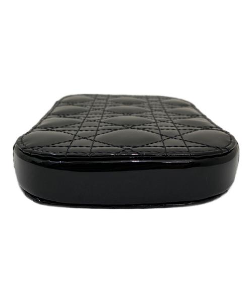 Christian Dior（クリスチャン ディオール）Christian Dior (クリスチャン ディオール) Lady Dior Call'in Dior フォンホルダー ブラックの古着・服飾アイテム