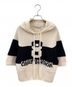 Christian Diorクリスチャン ディオール）の古着「七分袖セーター」｜ホワイト×ブラック