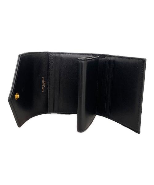 Saint Laurent Paris（サンローランパリ）Saint Laurent Paris (サンローランパリ) マルチ フォールド ウォレット ブラックの古着・服飾アイテム