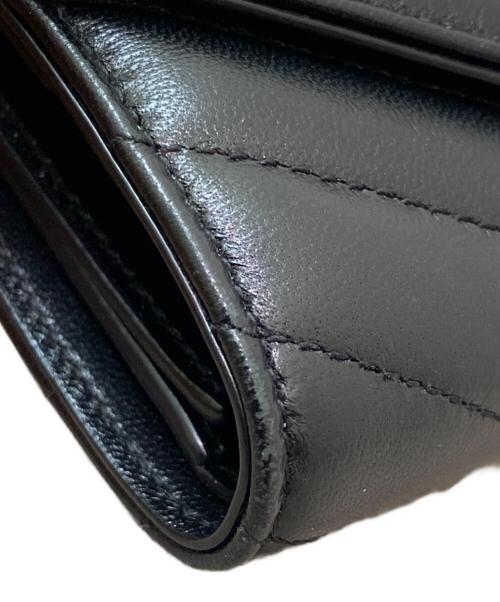 Saint Laurent Paris（サンローランパリ）Saint Laurent Paris (サンローランパリ) マルチ フォールド ウォレット ブラックの古着・服飾アイテム