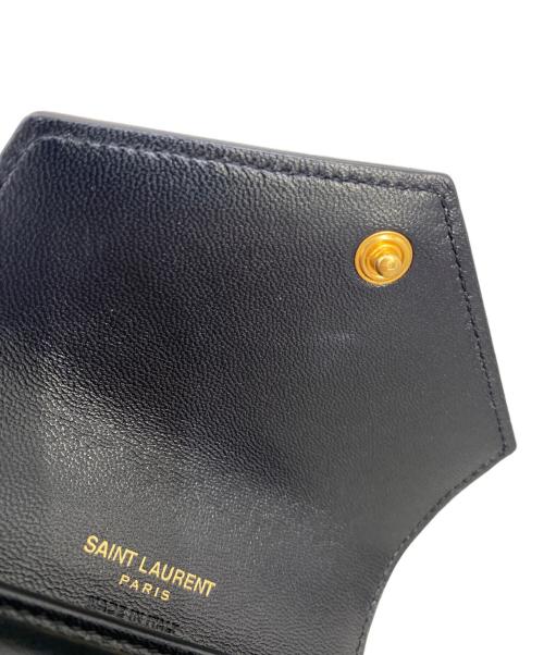 Saint Laurent Paris（サンローランパリ）Saint Laurent Paris (サンローランパリ) マルチ フォールド ウォレット ブラックの古着・服飾アイテム
