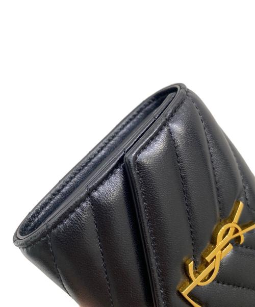 Saint Laurent Paris（サンローランパリ）Saint Laurent Paris (サンローランパリ) マルチ フォールド ウォレット ブラックの古着・服飾アイテム