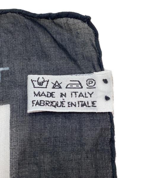 CHANEL（シャネル）CHANEL (シャネル) スカーフ ブラック×ホワイトの古着・服飾アイテム