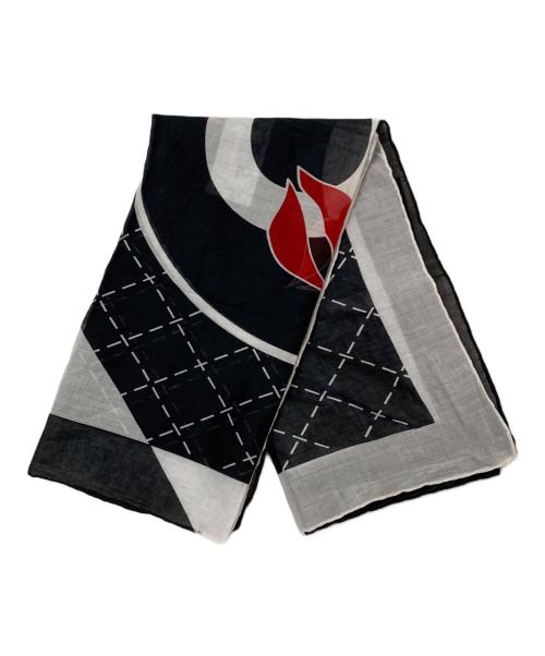 CHANEL（シャネル）CHANEL (シャネル) スカーフ ブラック×ホワイトの古着・服飾アイテム