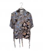 3.1 phillip limスリーワンフィリップリム）の古着「パッチワークシャツ」｜ブラック