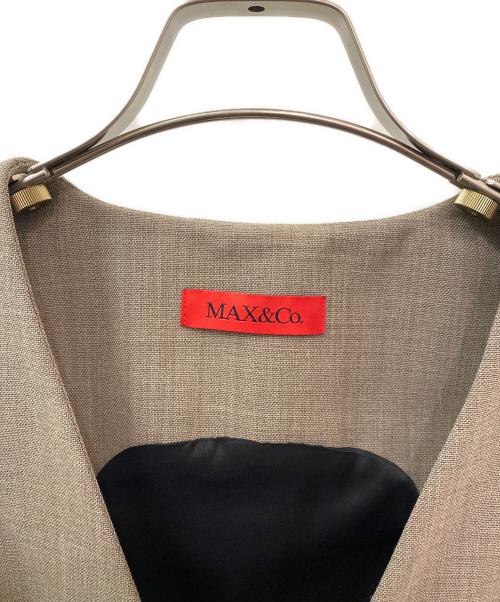 MAX&Co.（マックスアンドコー）MAX&Co. (マックスアンドコー) ベスト ブラウン サイズ:38の古着・服飾アイテム