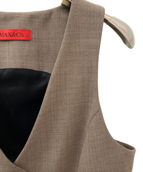MAX&Co.（マックスアンドコー）MAX&Co. (マックスアンドコー) ベスト ブラウン サイズ:38の古着・服飾アイテム