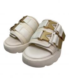 BOTTEGA VENETA（ボッテガベネタ）の古着「フラッシュサンダル」｜ホワイト