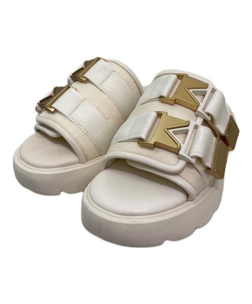 BOTTEGA VENETA（ボッテガベネタ）BOTTEGA VENETA (ボッテガベネタ) フラッシュサンダル ホワイト サイズ:36の古着・服飾アイテム