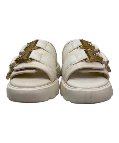 BOTTEGA VENETA（ボッテガベネタ）BOTTEGA VENETA (ボッテガベネタ) フラッシュサンダル ホワイト サイズ:36の古着・服飾アイテム