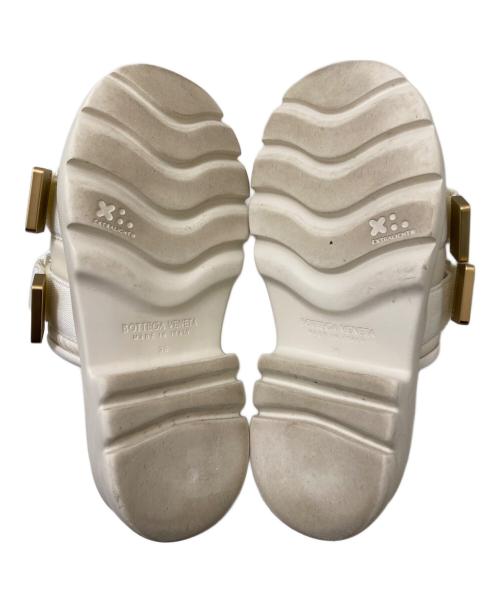 BOTTEGA VENETA（ボッテガベネタ）BOTTEGA VENETA (ボッテガベネタ) フラッシュサンダル ホワイト サイズ:36の古着・服飾アイテム