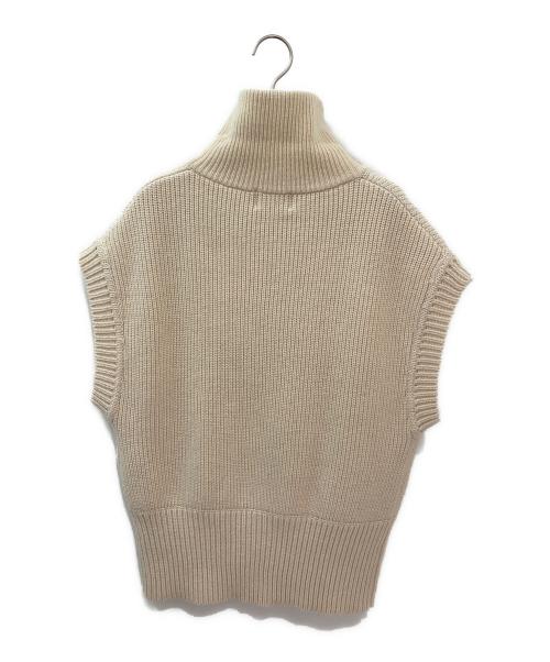 CLANE（クラネ）CLANE (クラネ) ZIP COLLAR KNIT VEST アイボリー サイズ:２の古着・服飾アイテム