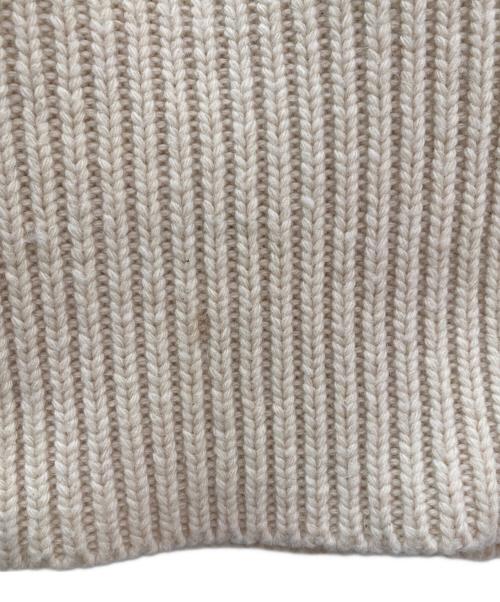 CLANE（クラネ）CLANE (クラネ) ZIP COLLAR KNIT VEST アイボリー サイズ:２の古着・服飾アイテム