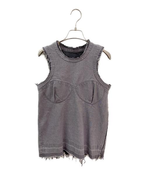 sacai（サカイ）sacai (サカイ) デニムトップス グレー サイズ:2の古着・服飾アイテム