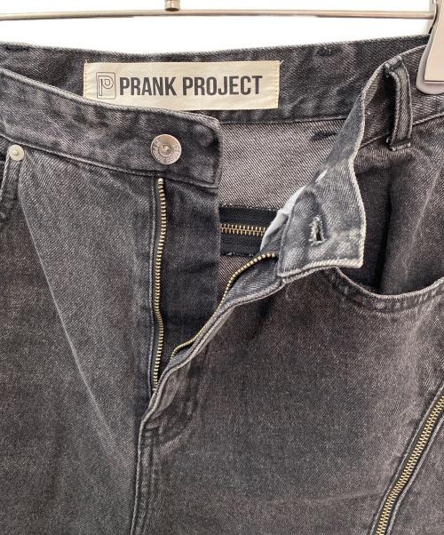 PRANK PROJECT（プランクプロジェクト）PRANK PROJECT (プランクプロジェクト) ロングファスナーデニム ブラック サイズ:38の古着・服飾アイテム
