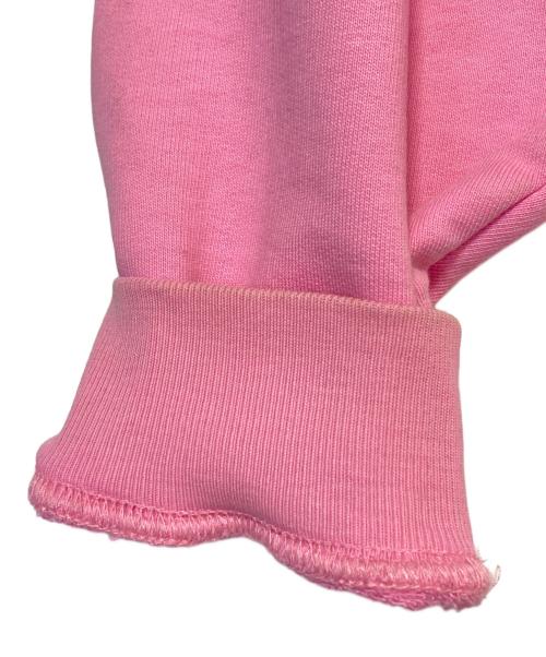 BALENCIAGA（バレンシアガ）BALENCIAGA (バレンシアガ) ラインストーンBBロゴプルオーバーパーカー ピンク サイズ:XSの古着・服飾アイテム