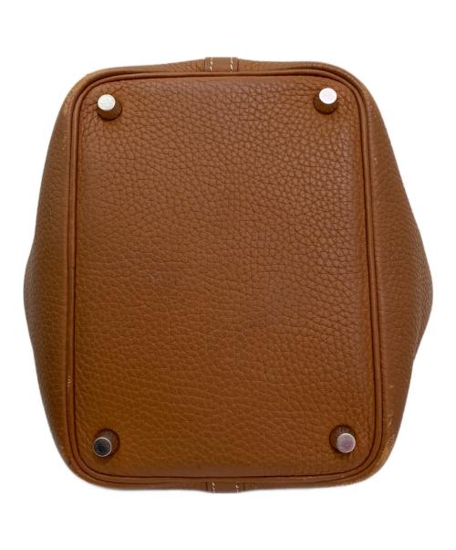 HERMES（エルメス）HERMES (エルメス) ピコタンロックPM/シルバー金具/トリヨンクレマンス/□N刻印 ブラウン系 サイズ:PMの古着・服飾アイテム