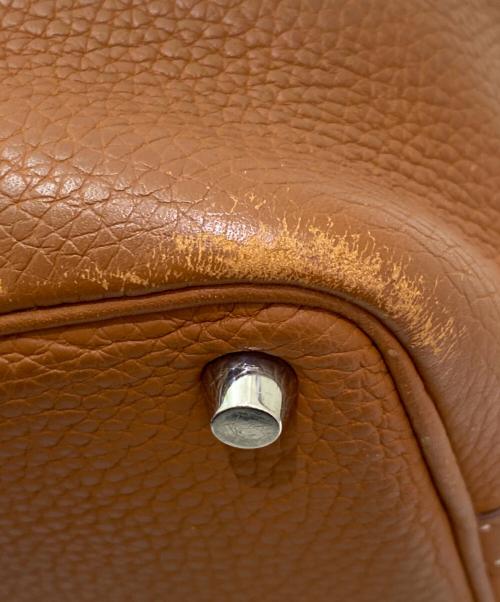 HERMES（エルメス）HERMES (エルメス) ピコタンロックPM/シルバー金具/トリヨンクレマンス/□N刻印 ブラウン系 サイズ:PMの古着・服飾アイテム